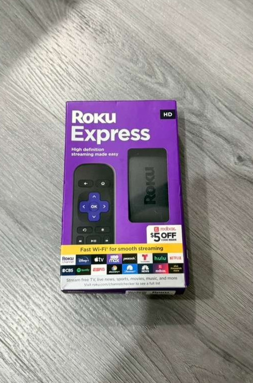 Roku Express HD Streaming Media Player with High Speed HDMI Cable – Black