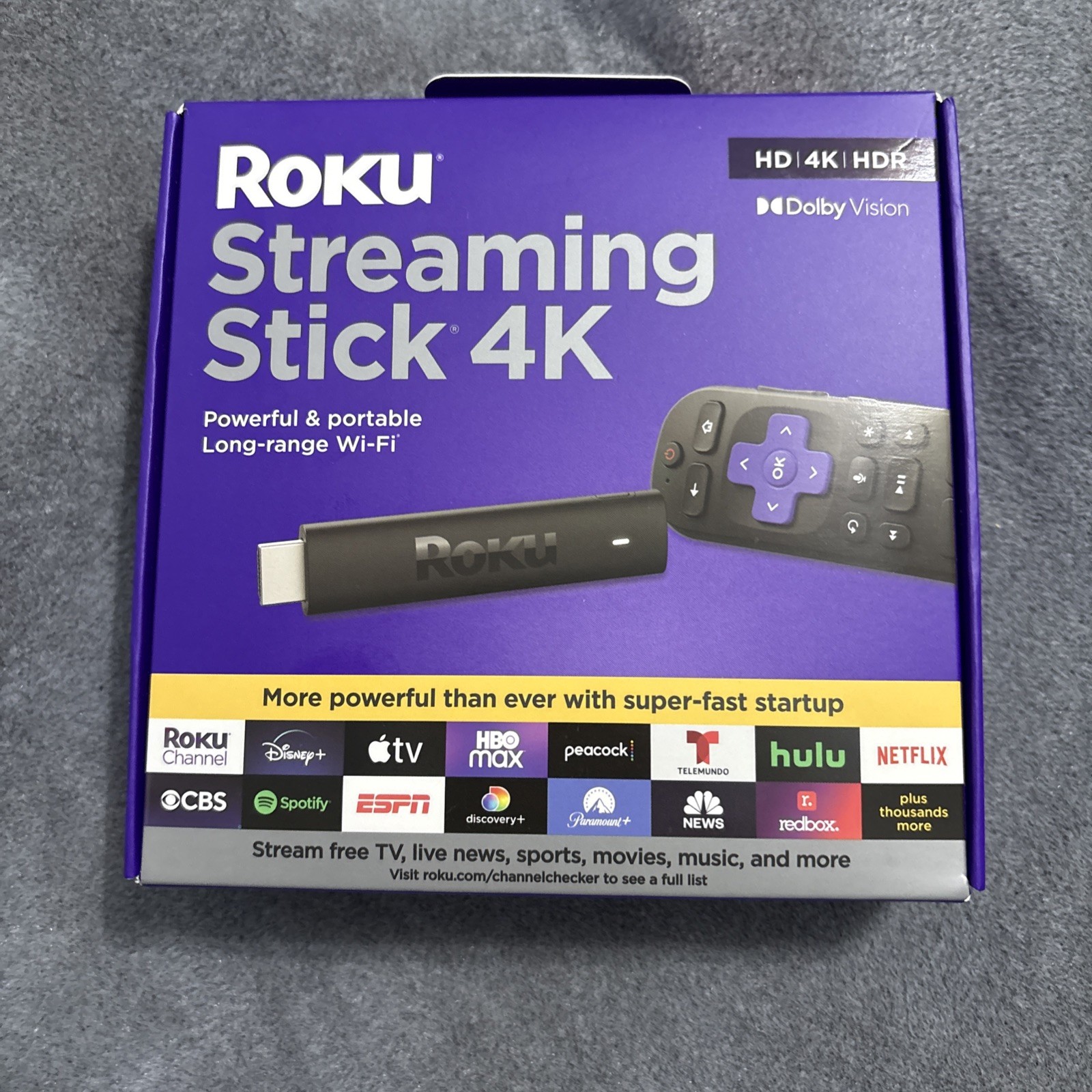 Roku Streaming Stick 4K 3820 R2 HDR Media Streamer NIB New Sealed