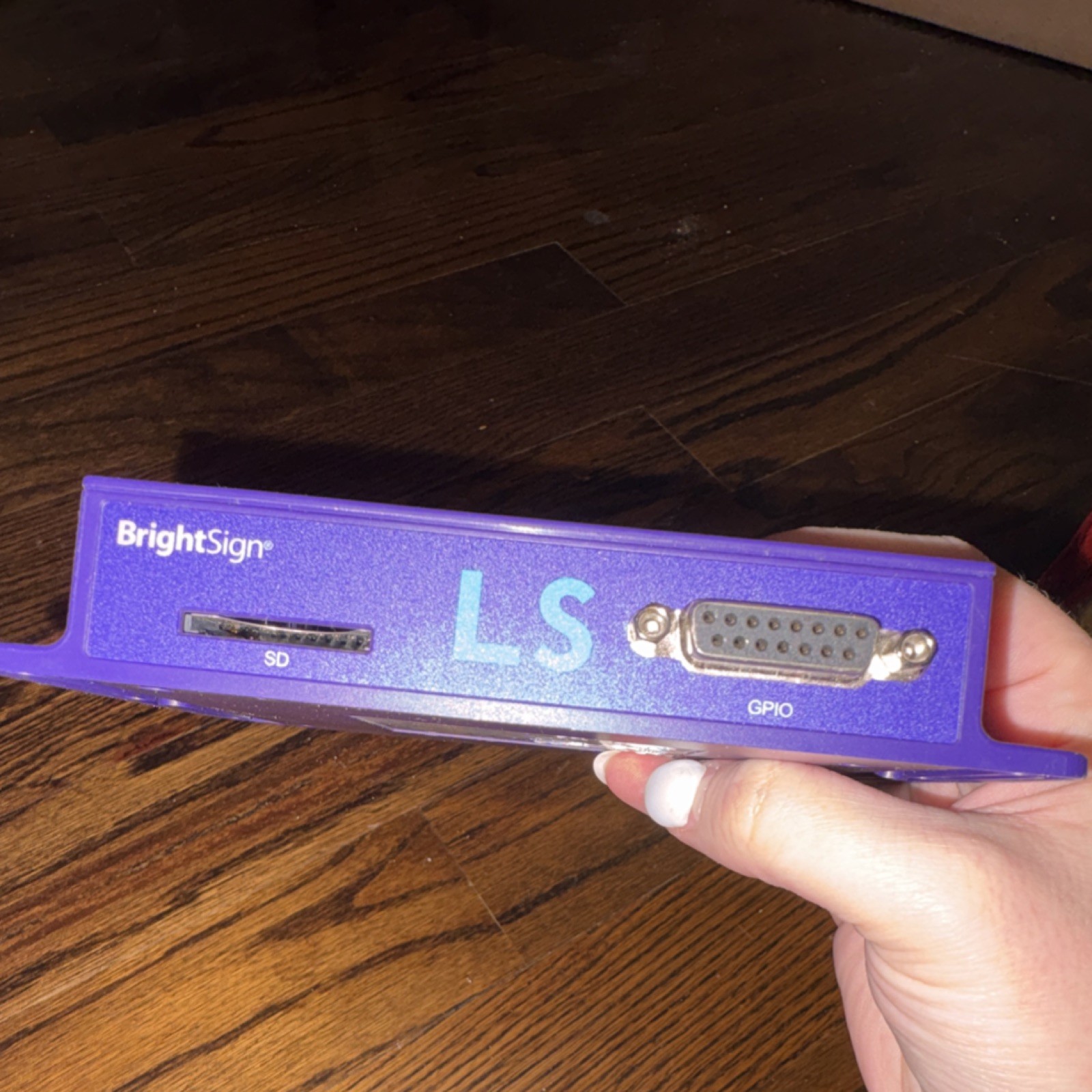 BrightSign LS Media Player Box Purple HDMI Ethernet S/PDIF Digital Signage