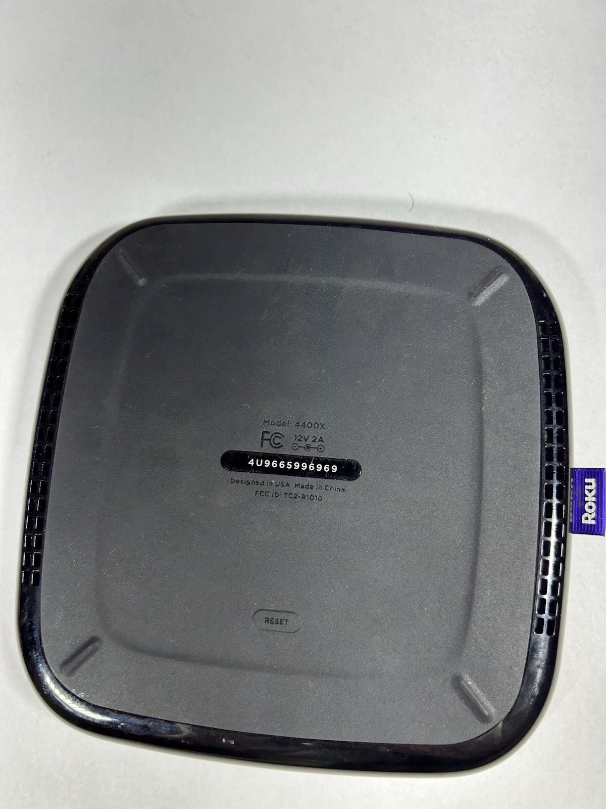 Roku 4 4400X HD & 4K UHD Streaming Media Player -Black Tested w/ Cord