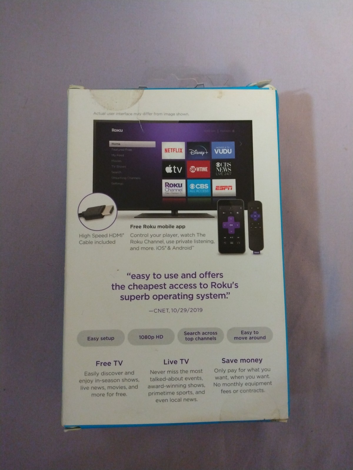 New Roku Express HD Streaming Media Player HDMI, Open Box *Fast Shipping!!