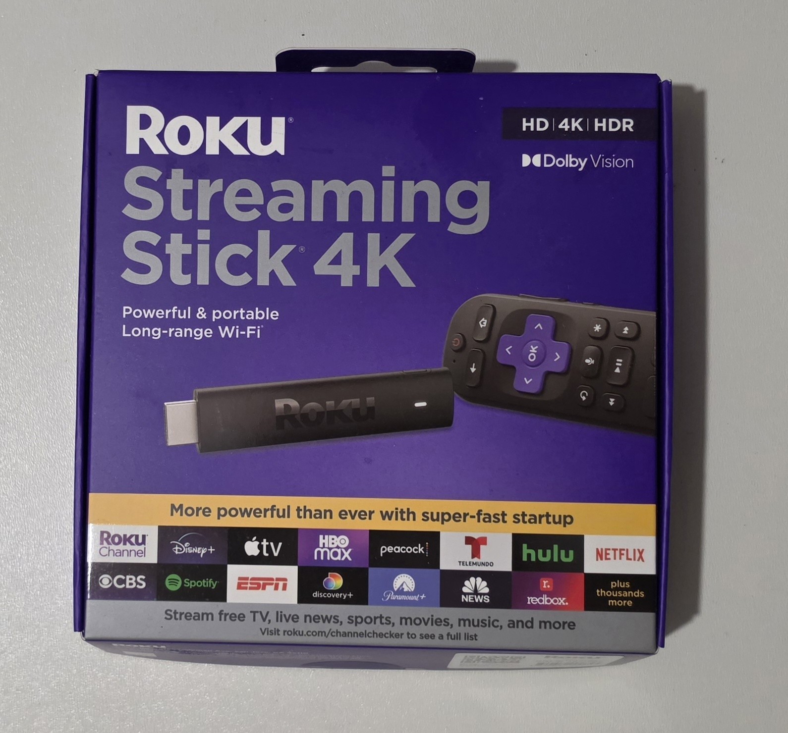 Roku Streaming Stick 4K 3820 HD and HDR Dolby Vision