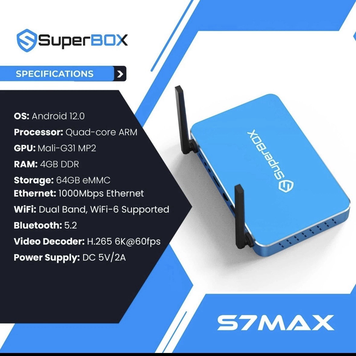 🔥2026 SUPERBOX S7 MAX! 🇺🇸FREE AIR SHIPPING! ✈️NEWEST GEN! AUTHORIZED SELLER🏆