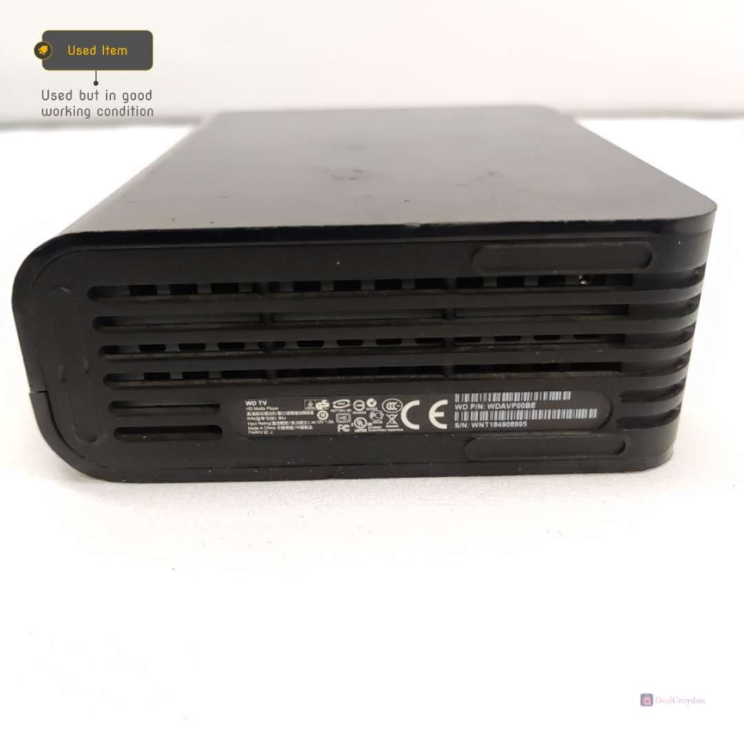 WESTERN DIGITAL TV HD MEDIA PLAYER WDAVP00BE NO REMOTE