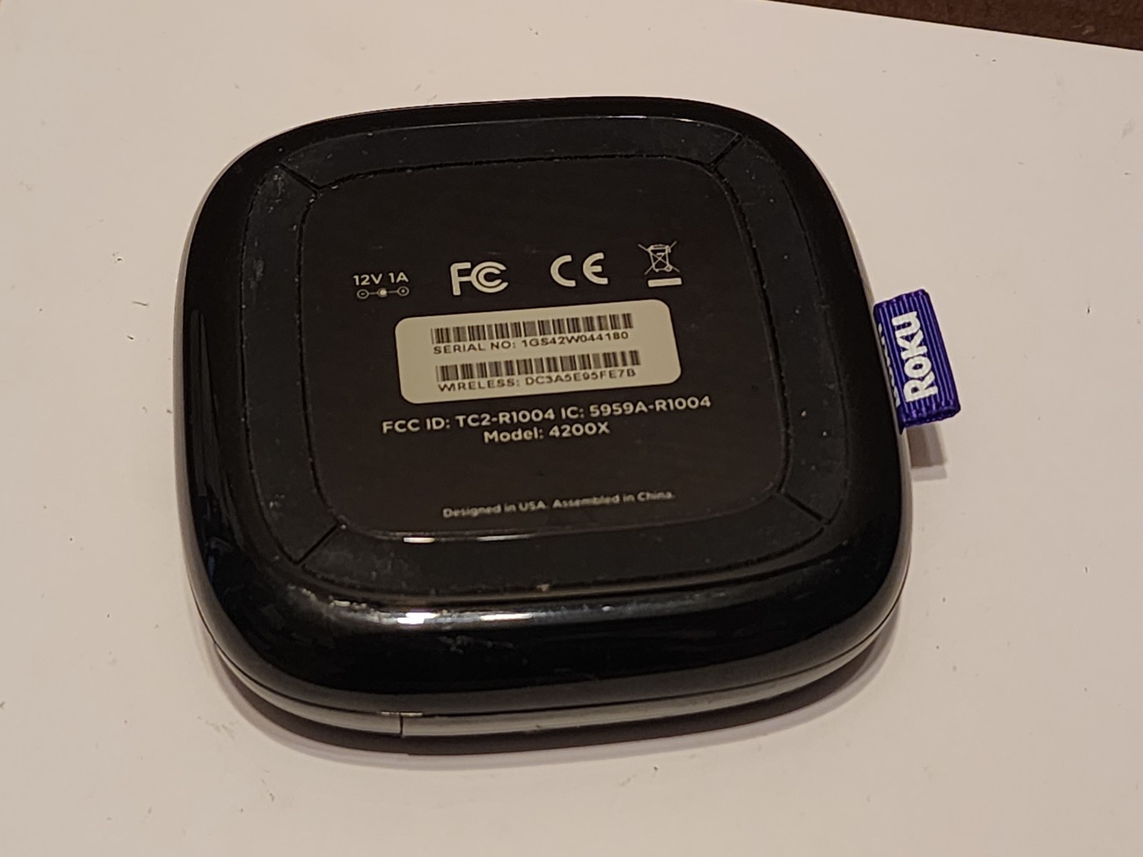 Roku 3 (3rd Generation) Media Streamer 4200X – Black (no accessories) Free ship
