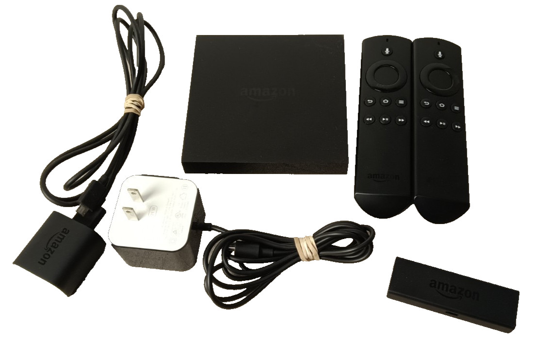 Lot of Amazon DV83YW Streaming Player & W87CUN with Remotes & Power Adapters