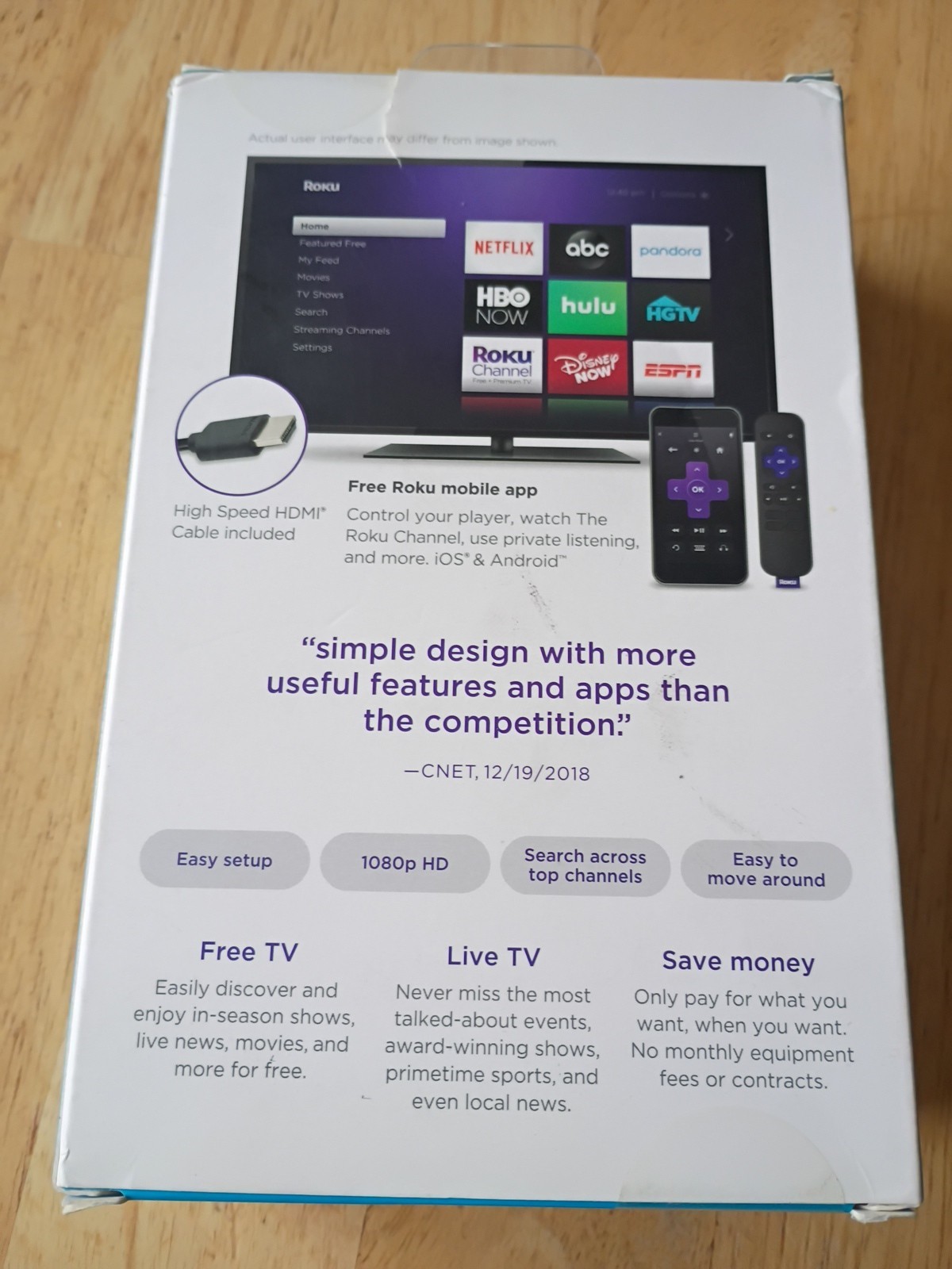 Roku Express HD Streaming Device NEW SEALED 3930R