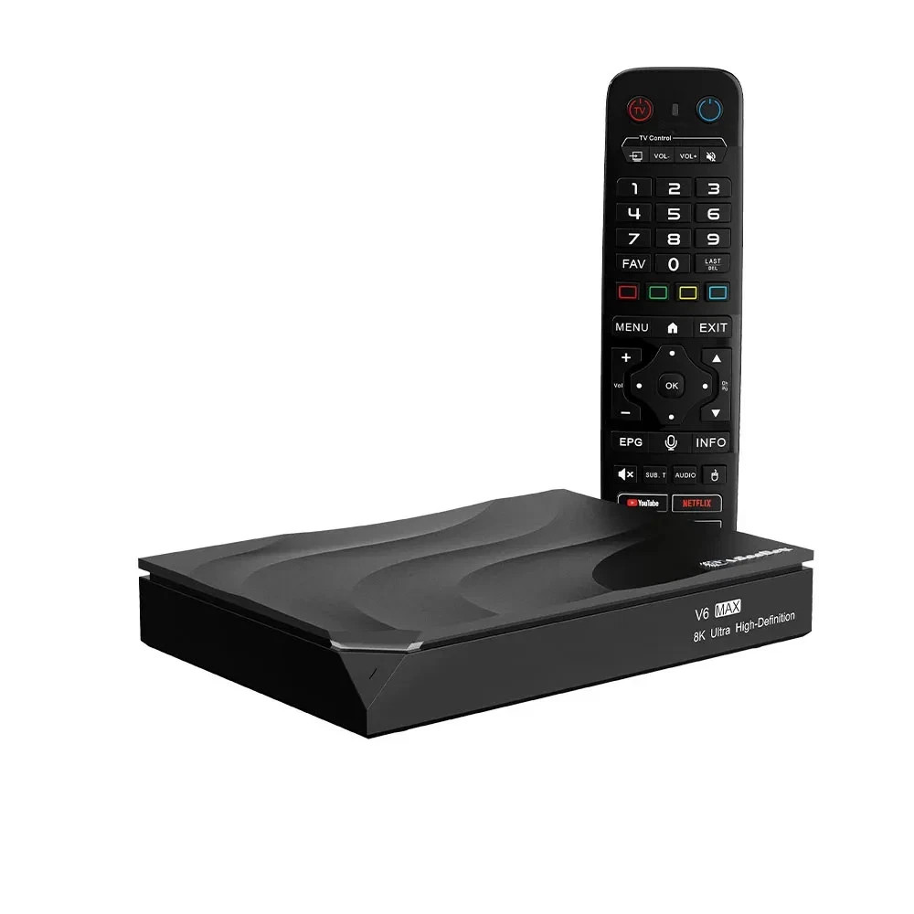 New vSeeBox V6 Max Smart TV Box Quad Core 4GB RAM 32GB Storage Dual Band WiFi 6