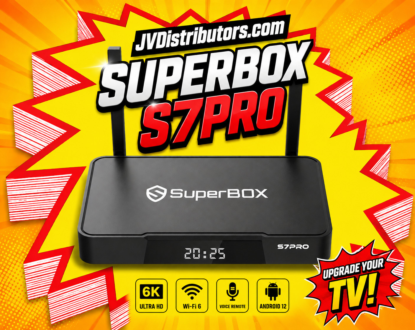 NEW 2026 SUPERBOX S7 PRO – No Fees – Authorized Distributor – Fast Shipping