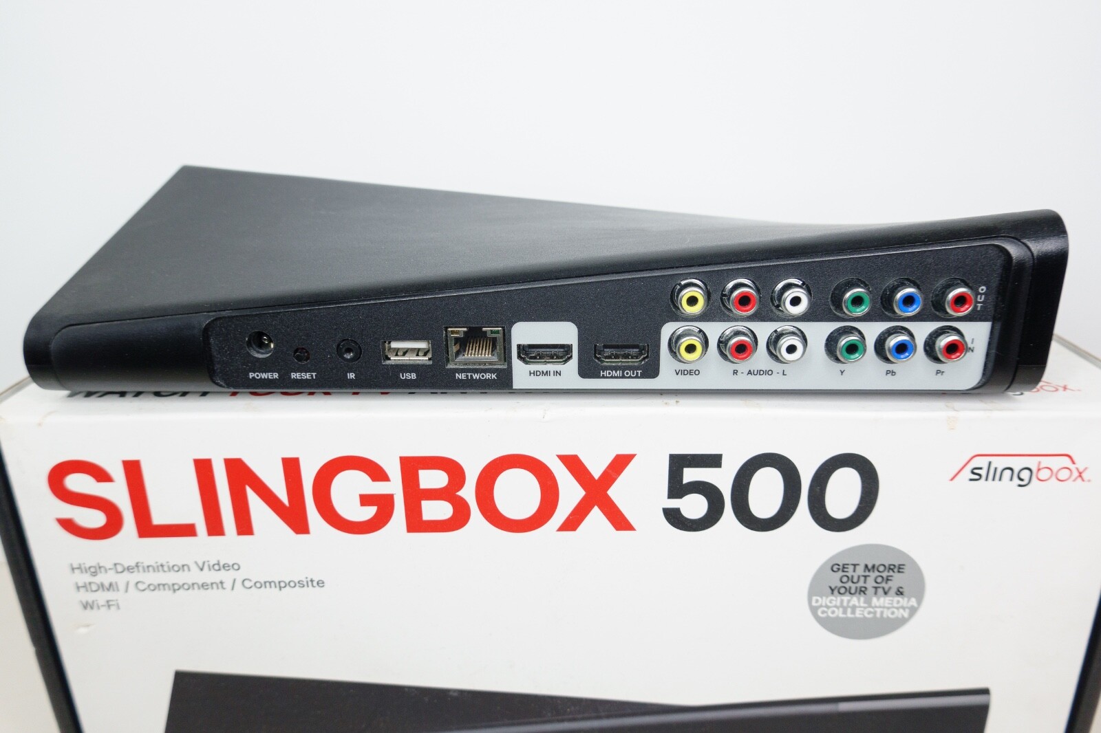 Sling Media Slingbox 500 Used SB500 Digital Media Streamer Complete with Cables