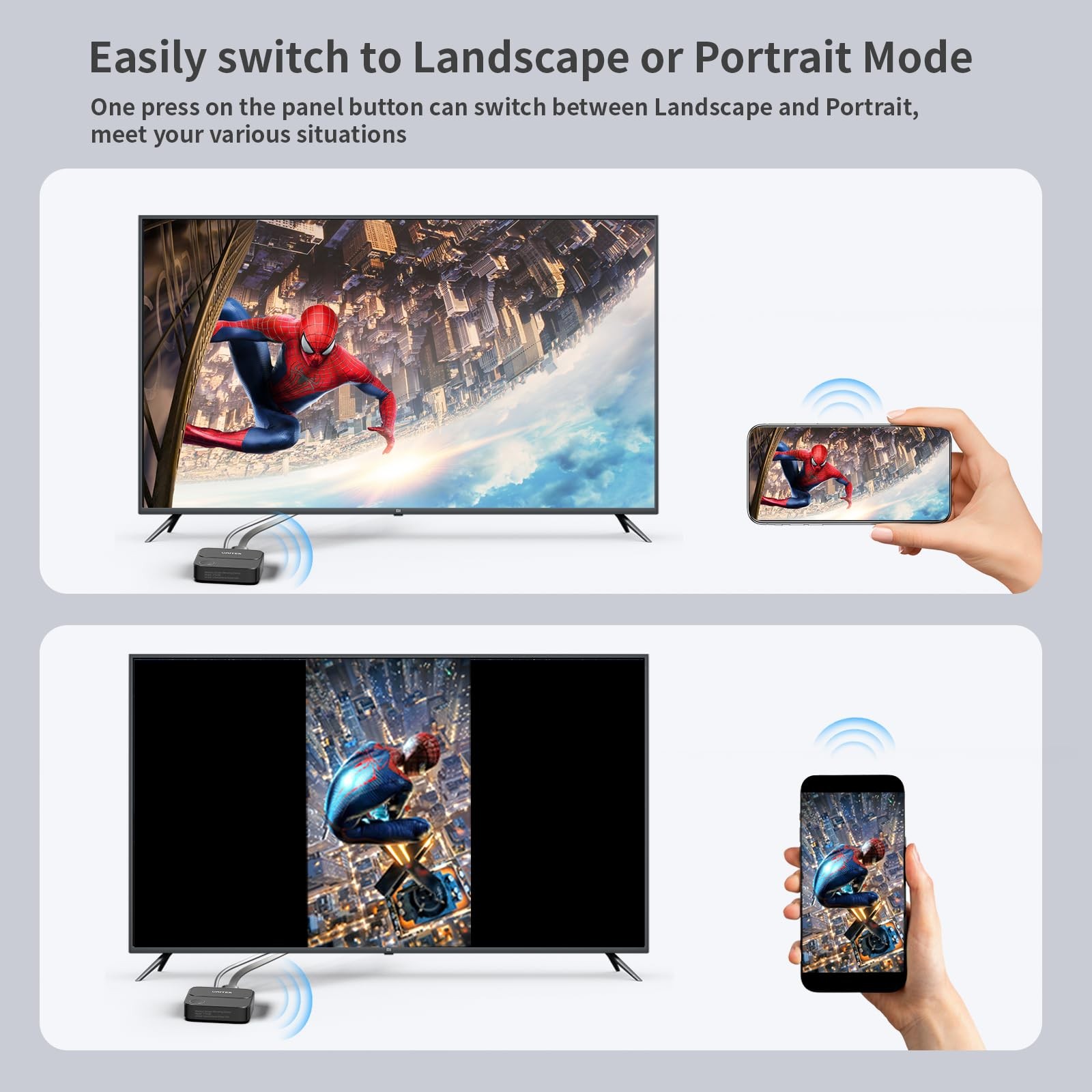 Hdmi Wireless Display Dongle Adapter – 5G Screen Mirroring Receiver TV Castin…