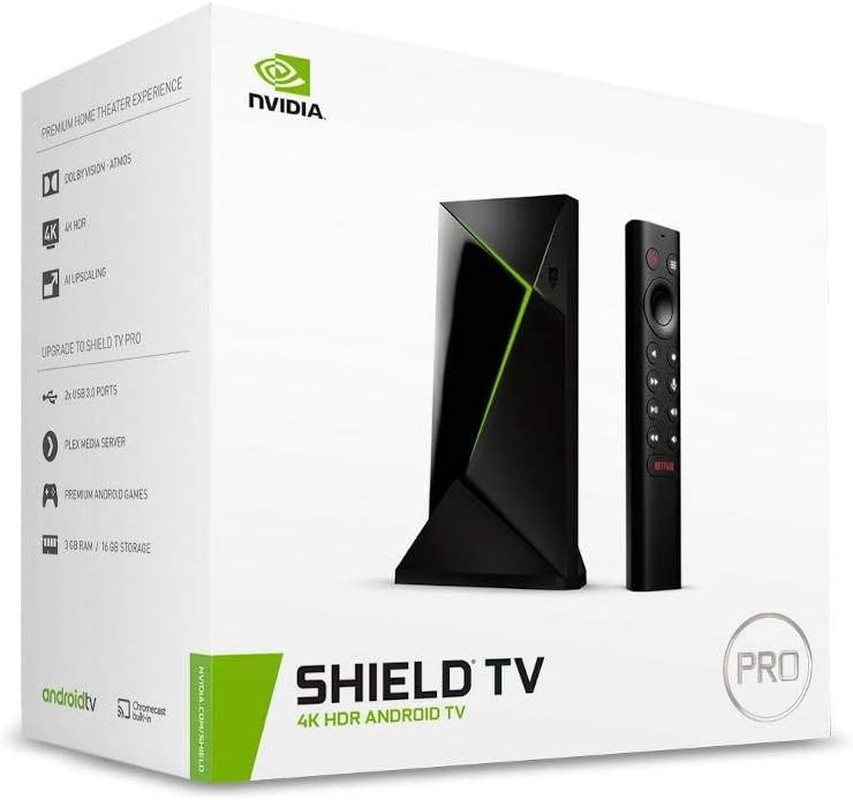 Shield Android TV Pro | 4K HDR Streaming Media Player High Performance, Dolby Vi