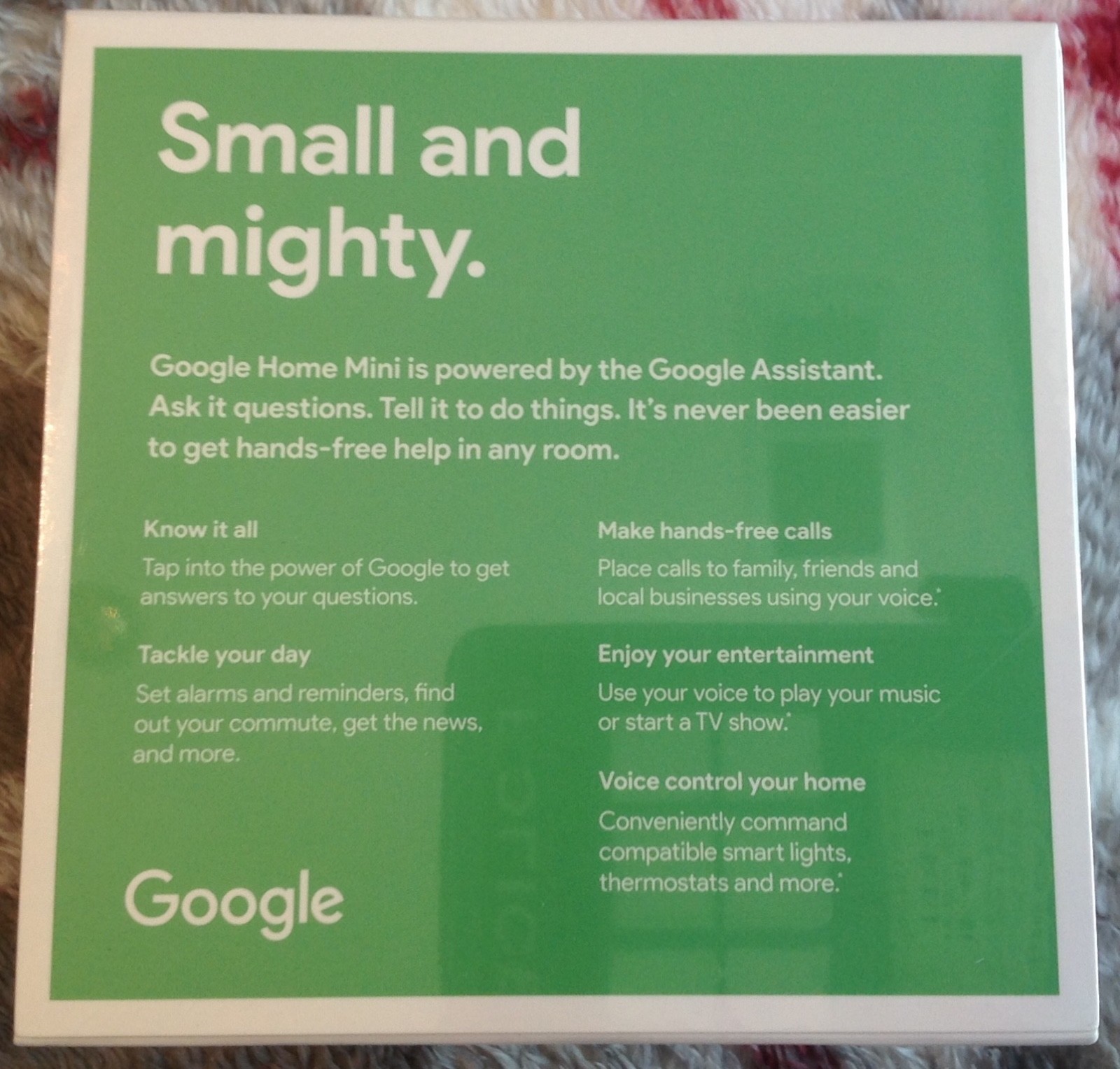 BRAND NEW Google Home Mini 2017 2nd generation Charcoal Google Assistant