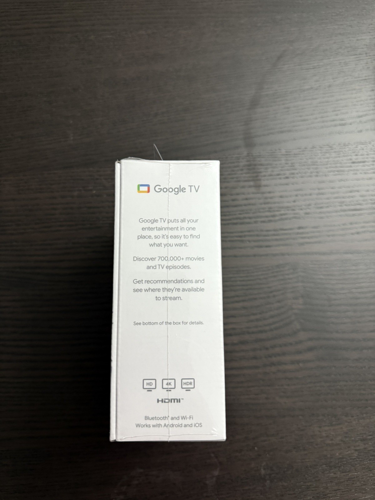Google Chromecast with Google TV 4K Media Player GA01919-US Factory Sealed