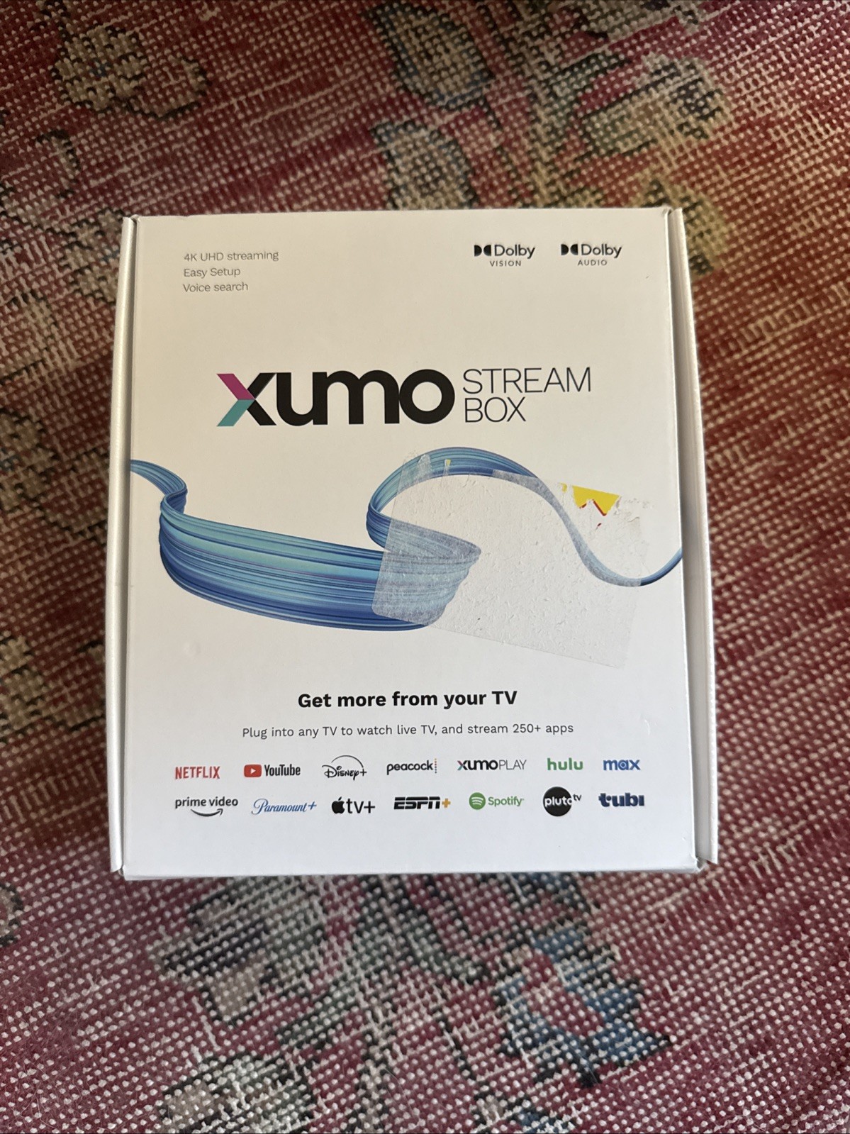 Xumo Stream Box 4K UHD Streaming Device (Version 1.1, SCXI11BEI) Brand New