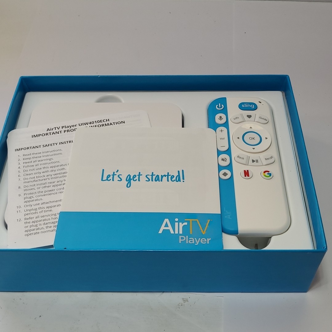 AirTV Streaming Media Player HD 4K Sling Netflix Google Play UIW4010ECH Dual OTA