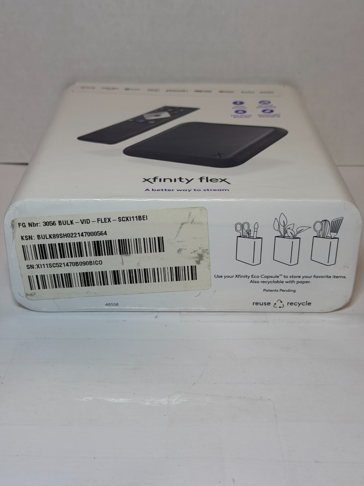 Xfinity Flex 4K Ultra HD Streaming Box with Voice Remote Netflix Hulu Prime B5