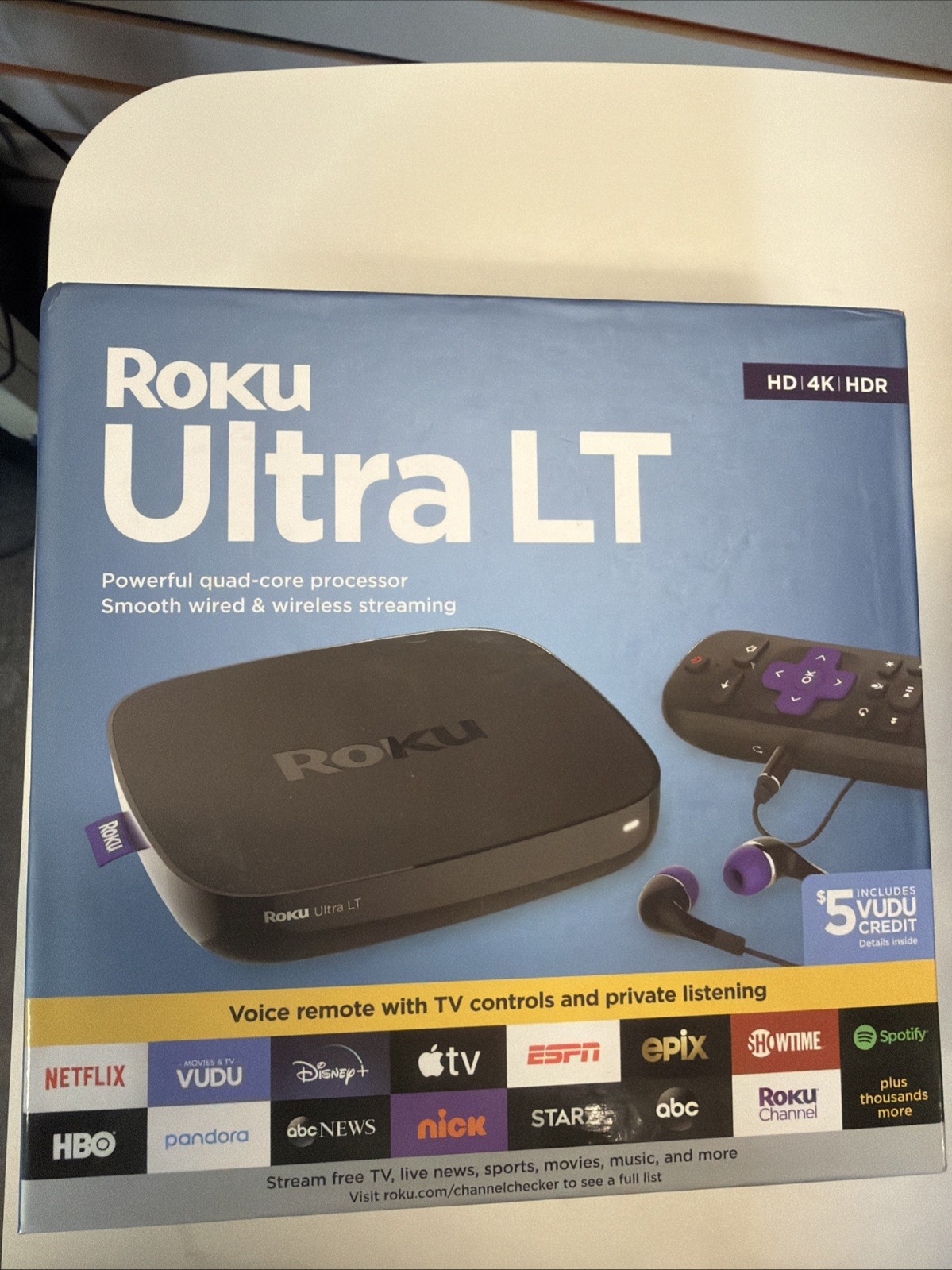 Roku Ultra LT HD 4K HDR Media Streamer – (4662RW)