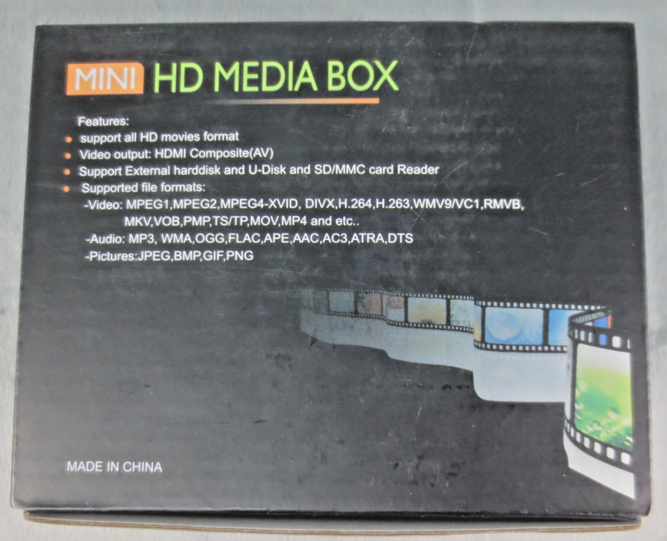 TGE Mini HD MEDIA BOX 1080p Video*Audio*Pictures*Subtitles Opened Box BRAND NEW