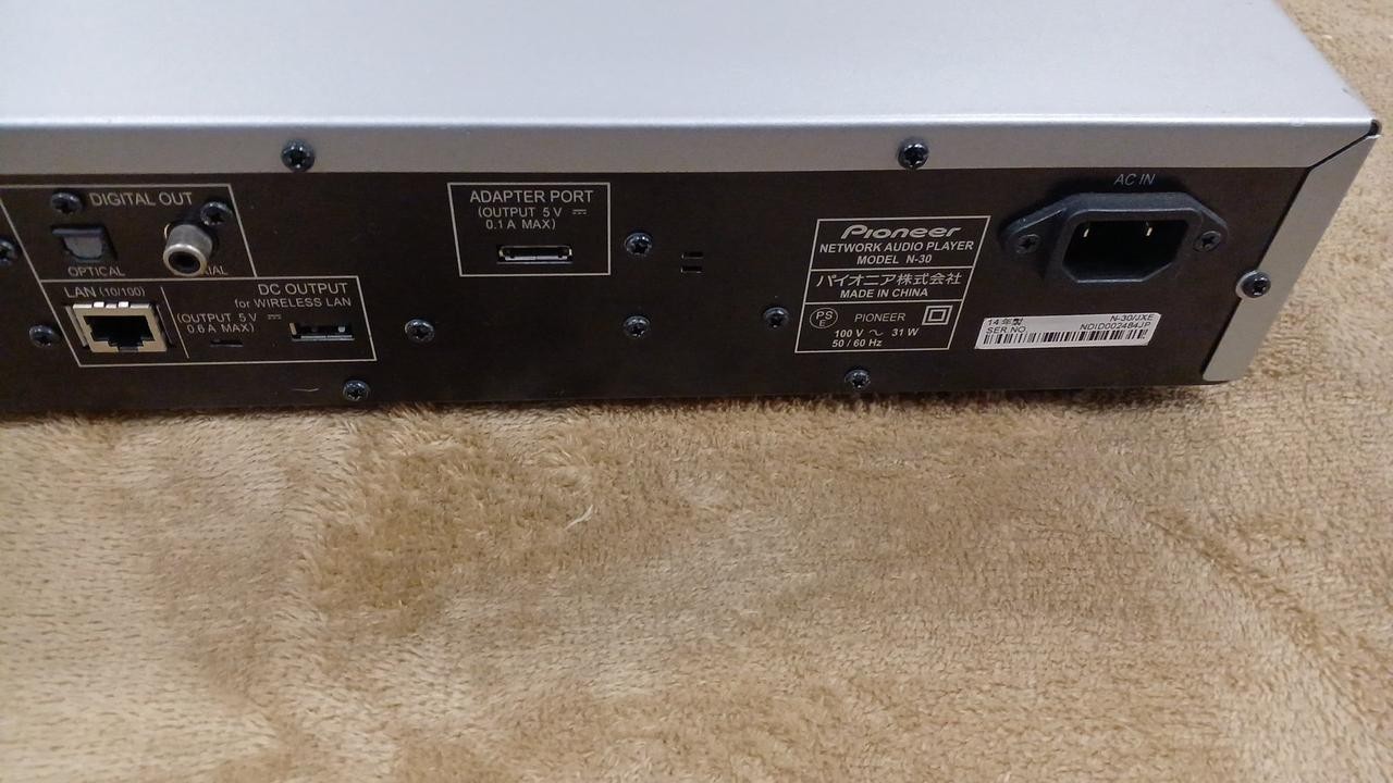 Pioneer N-30 Network Audio Player Good Condition from Japan w/Accessories