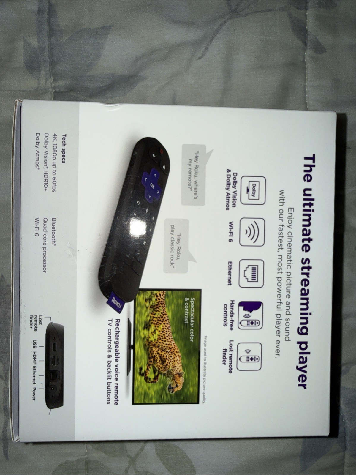 Roku Ultra 4850r 4k Streaming Player wifi 6