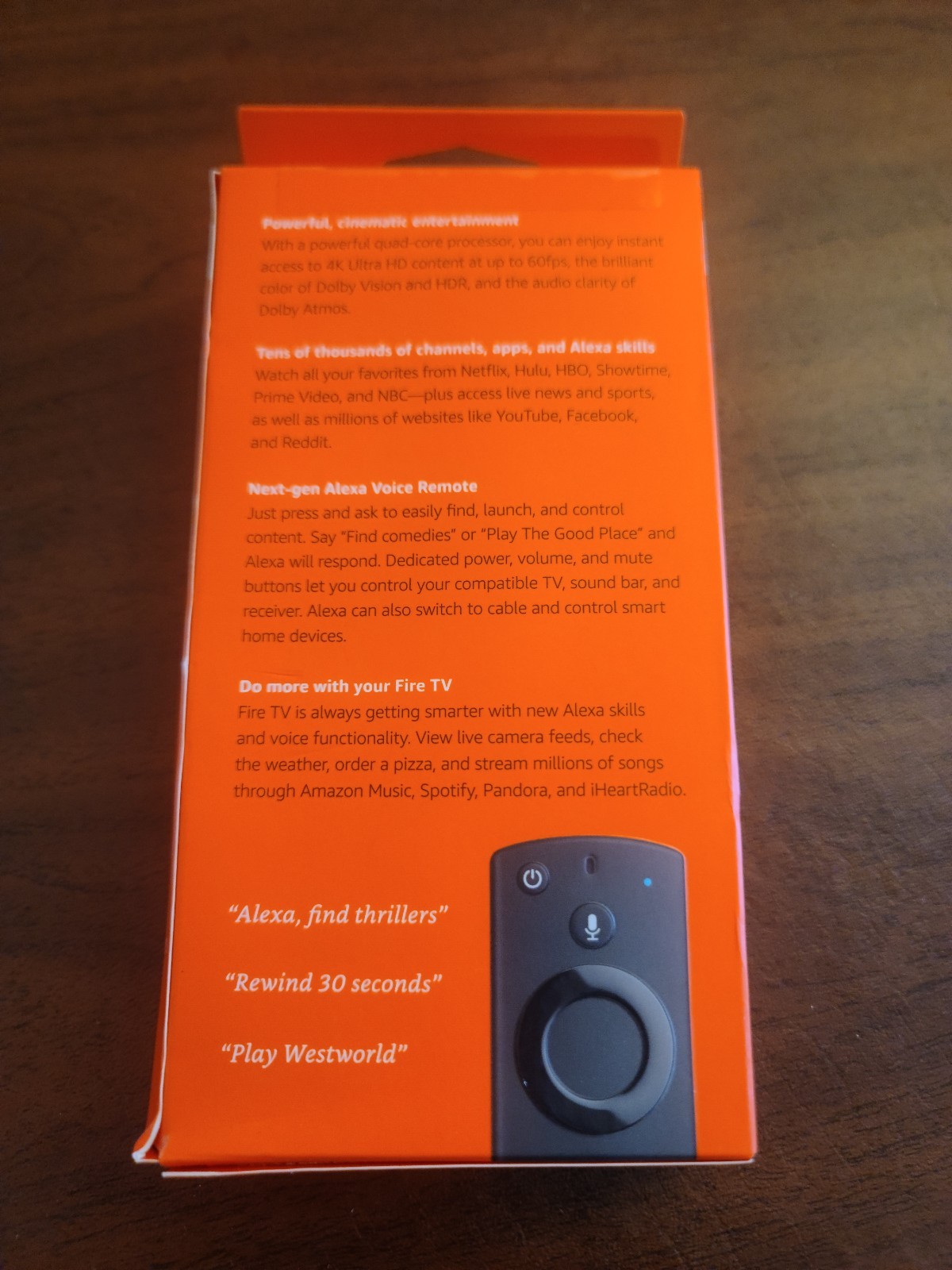 Amazon Fire TV Stick 4K Streaming Media Player Alexa Voice Remote 4K HDR Dolby