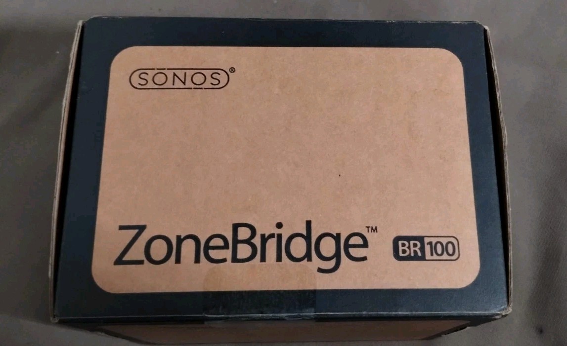 SONOS ZoneBridge 100. BR-100. Multi Room Music System, Open Box, Never Use.