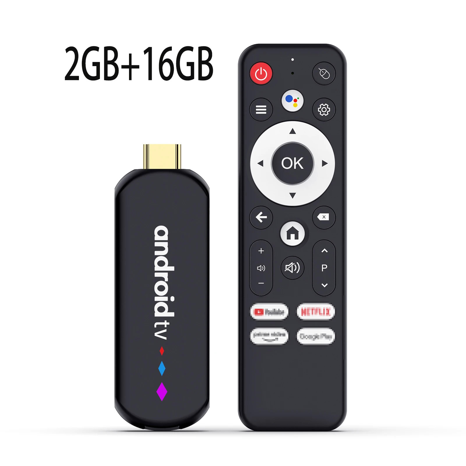 H96 Max Android TV Stick 4K Amlogic S905L Quad Core 2GB+16GB WiFi BT Remote