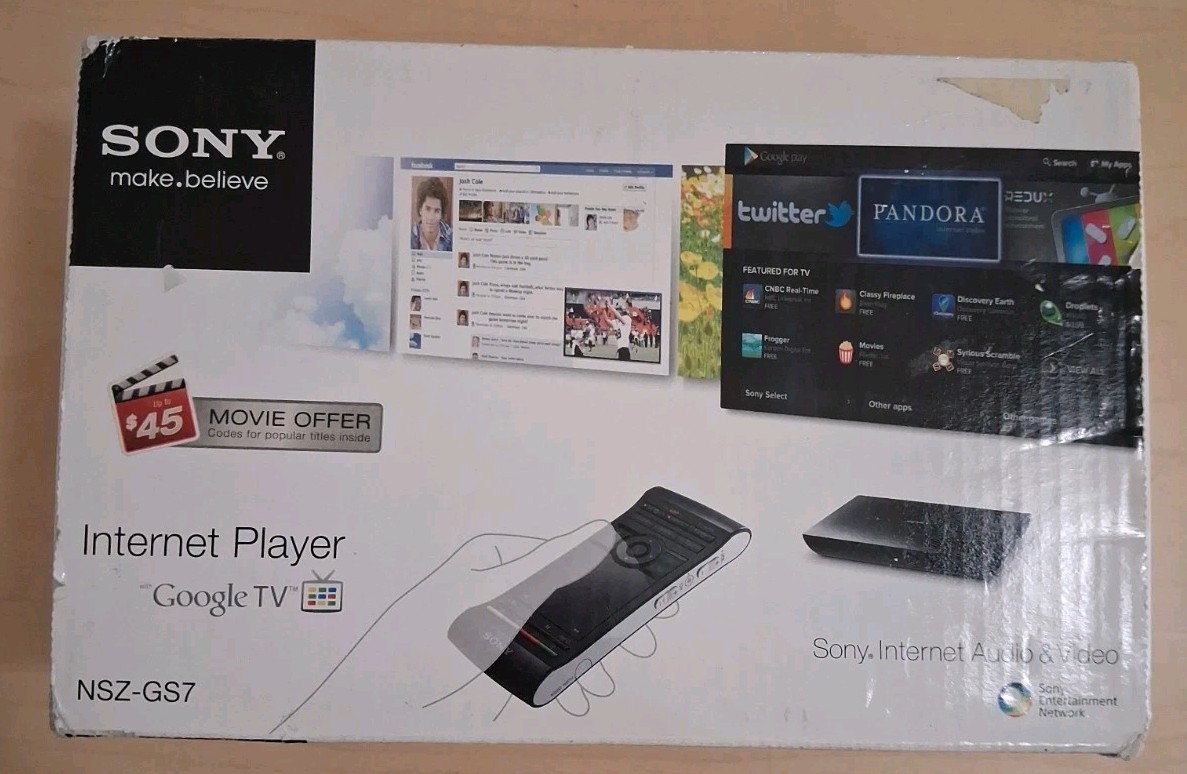 Sony NSZ-GS7 Digital Media Streamer Internet Player Google TV,(No remote Cover)