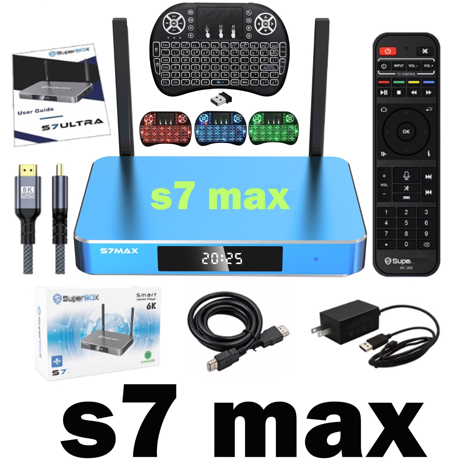 2026 SuperBox S7 MAX W/ Built-in Voice Control Android 12 | 4GB RAM | 128GB 5DAY