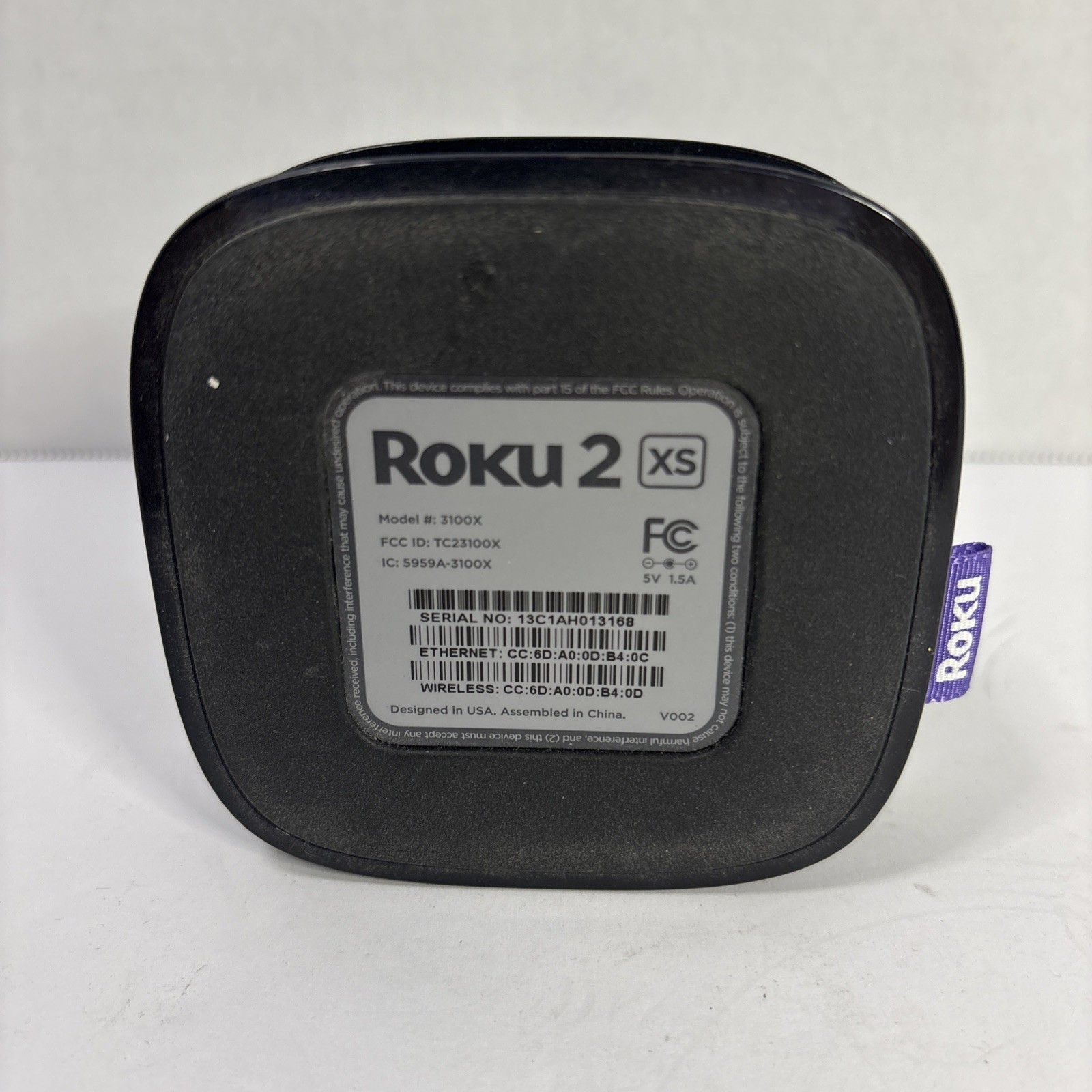 Roku 2 XS Media Streamer 3100X – No Remote or AC Adapter