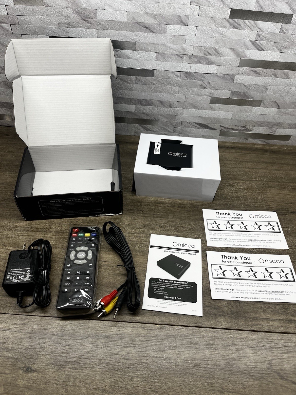 Micca Speck G2 1080 Full-HD Ultra Portable Digital Media Player -Open Box