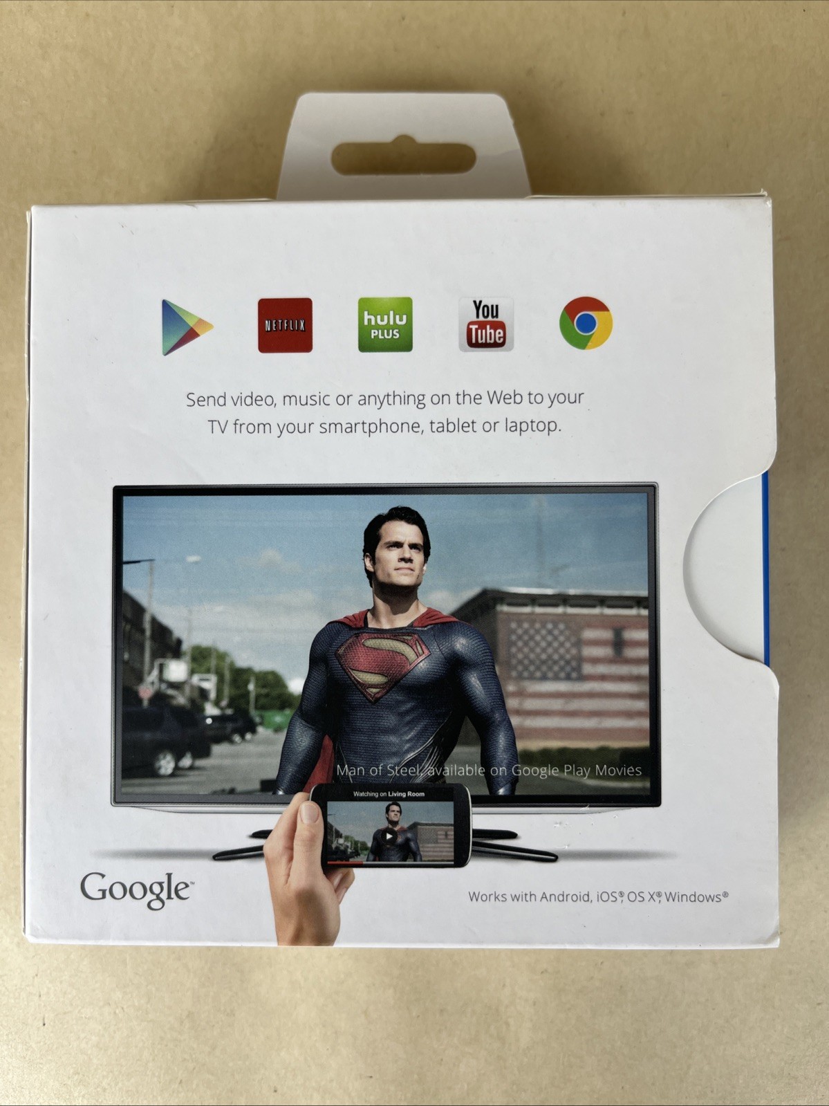 Google Chrome Chromecast 1st Generation 2013 HDMI Media Streamer WiFi TV