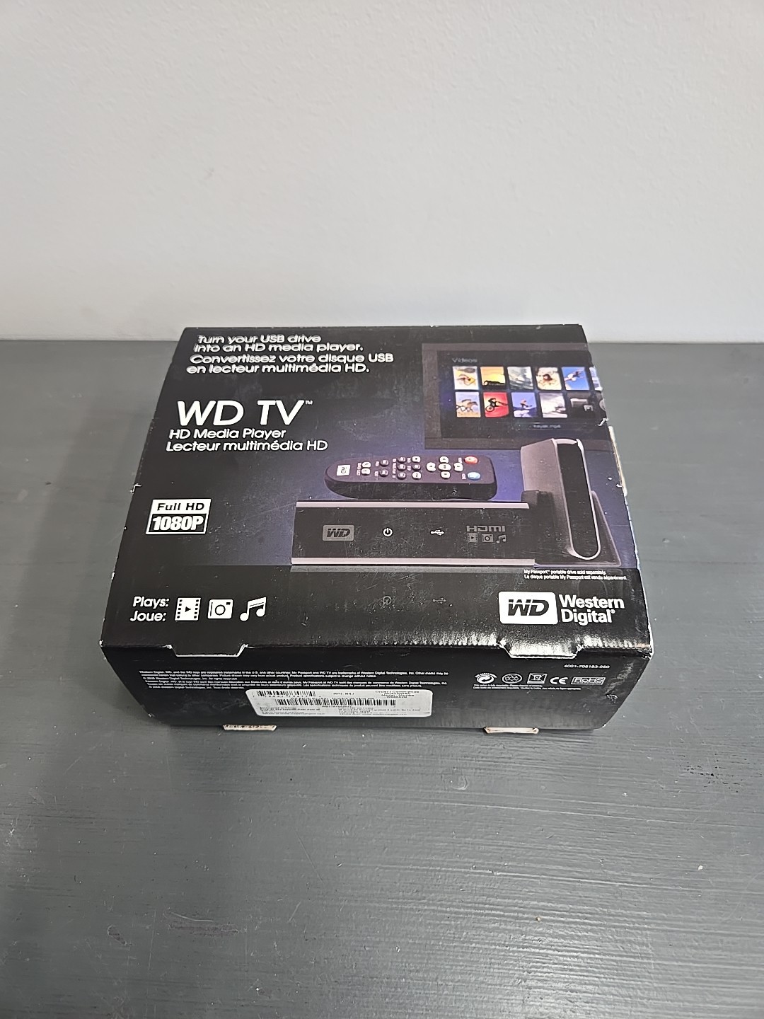 WD TV Live HD Media Player 1080p Wi-Fi Ready Streaming Player – New Open Box