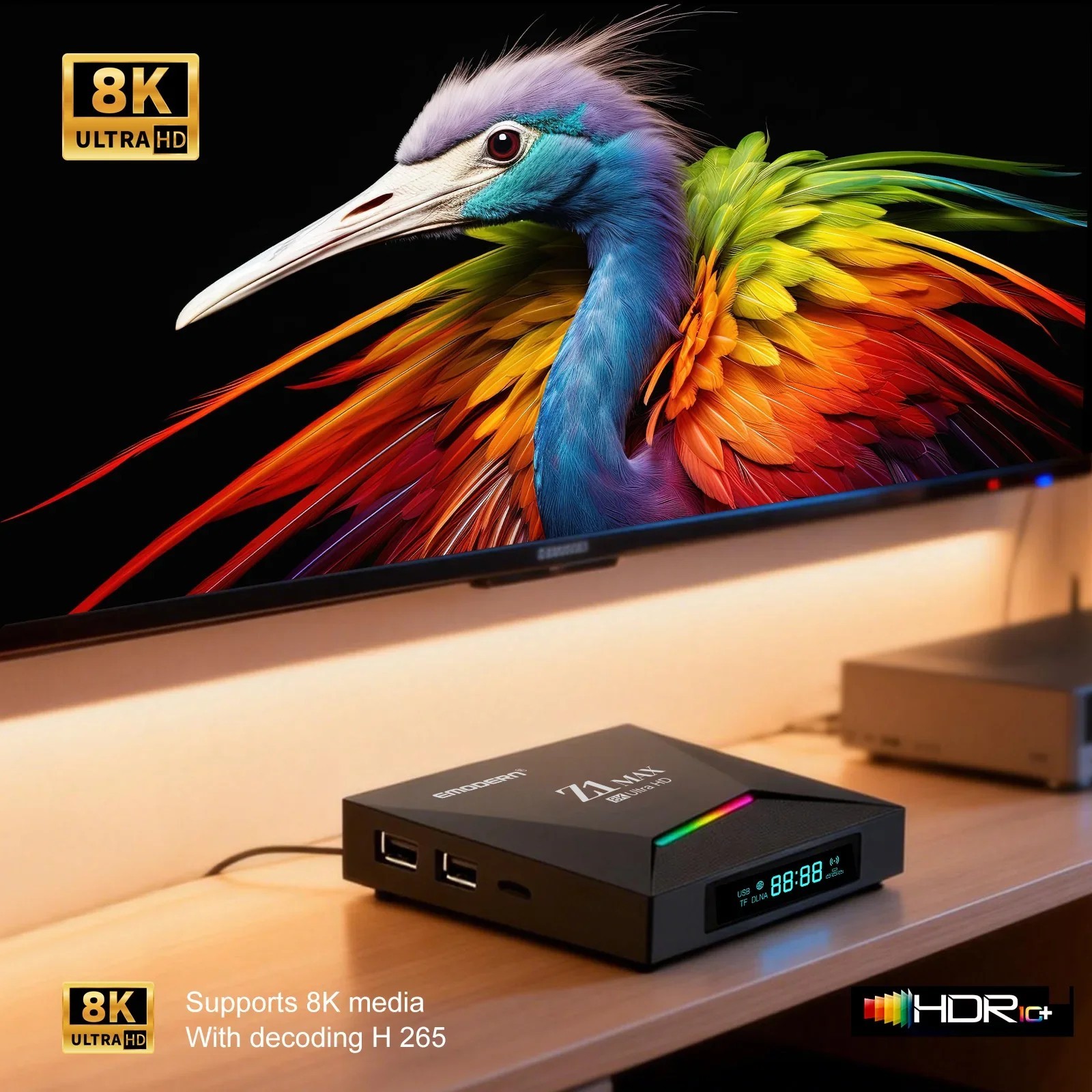 Z1 Max Android 15 TV Box H618 4K 8K IPTV 4GB 64GB Dual WiFi BT5.0 Media Player