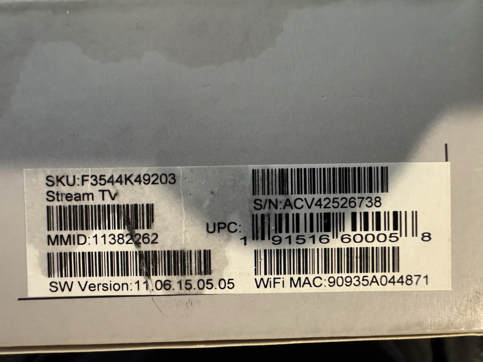 Verizon Stream TV Fios TV+ F3544K49203 MMID: 11382262