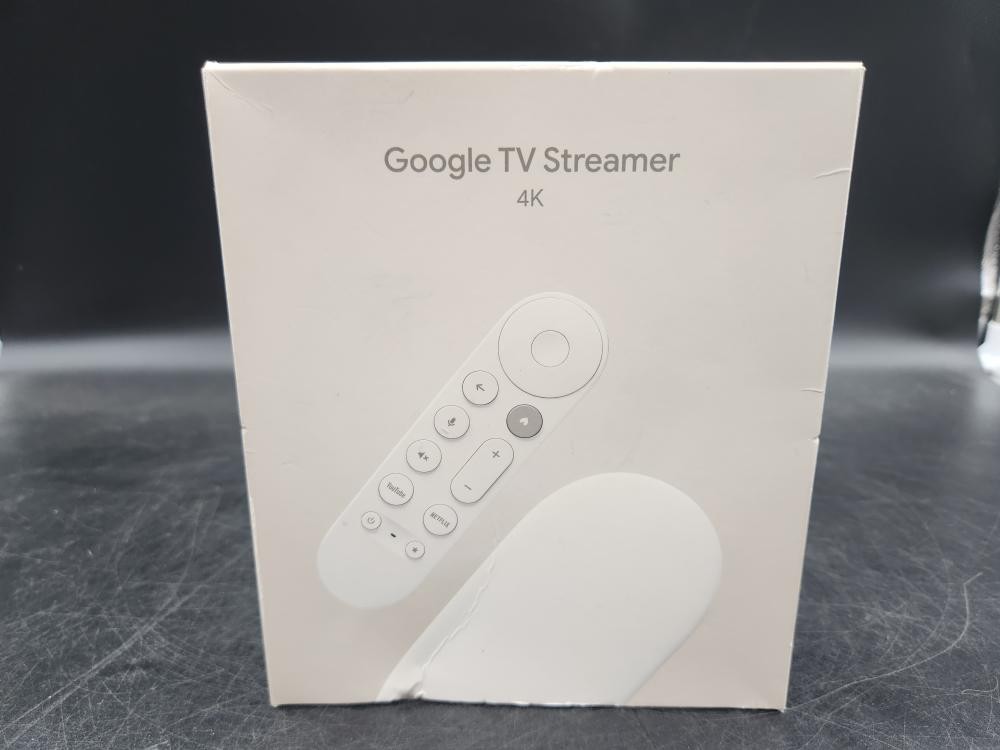 Google TV 32GB Streamer 4K w/ Voice Remote GRS6B Porcelain NIB CB072 (DRP024764)