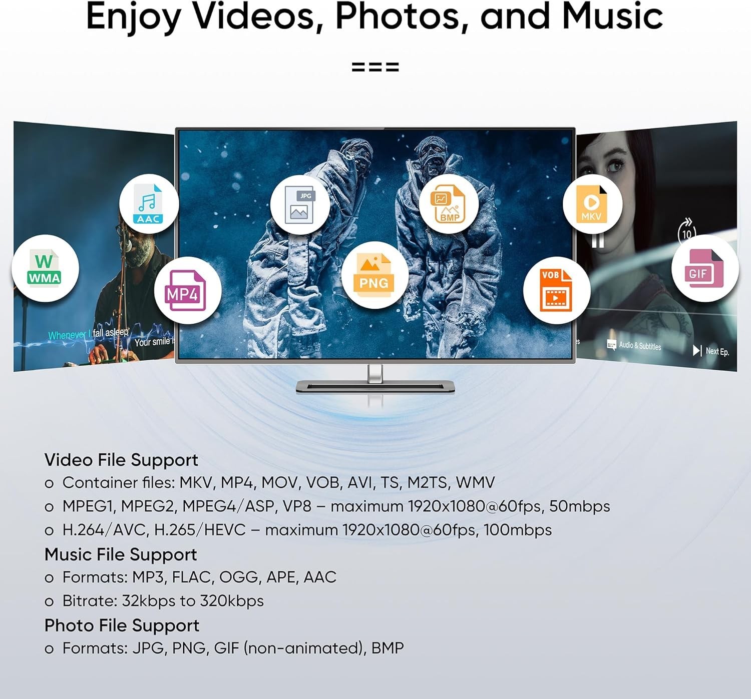 Seamless Playback with NEUMI Atom 1080P Media Player – USB & SD Card Compatible