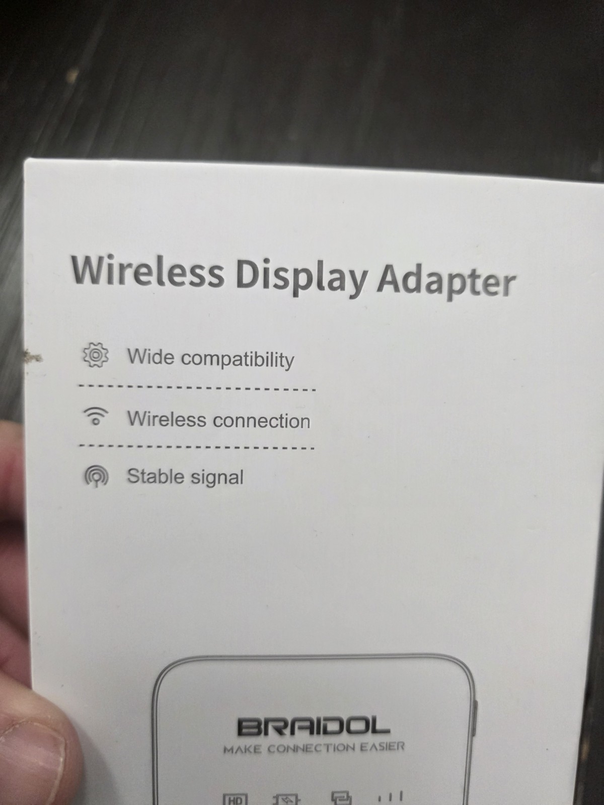 Braidol Q8PLUS Wireless HDMI Display Dongle Adapter 1080p HD Streaming NEW!!