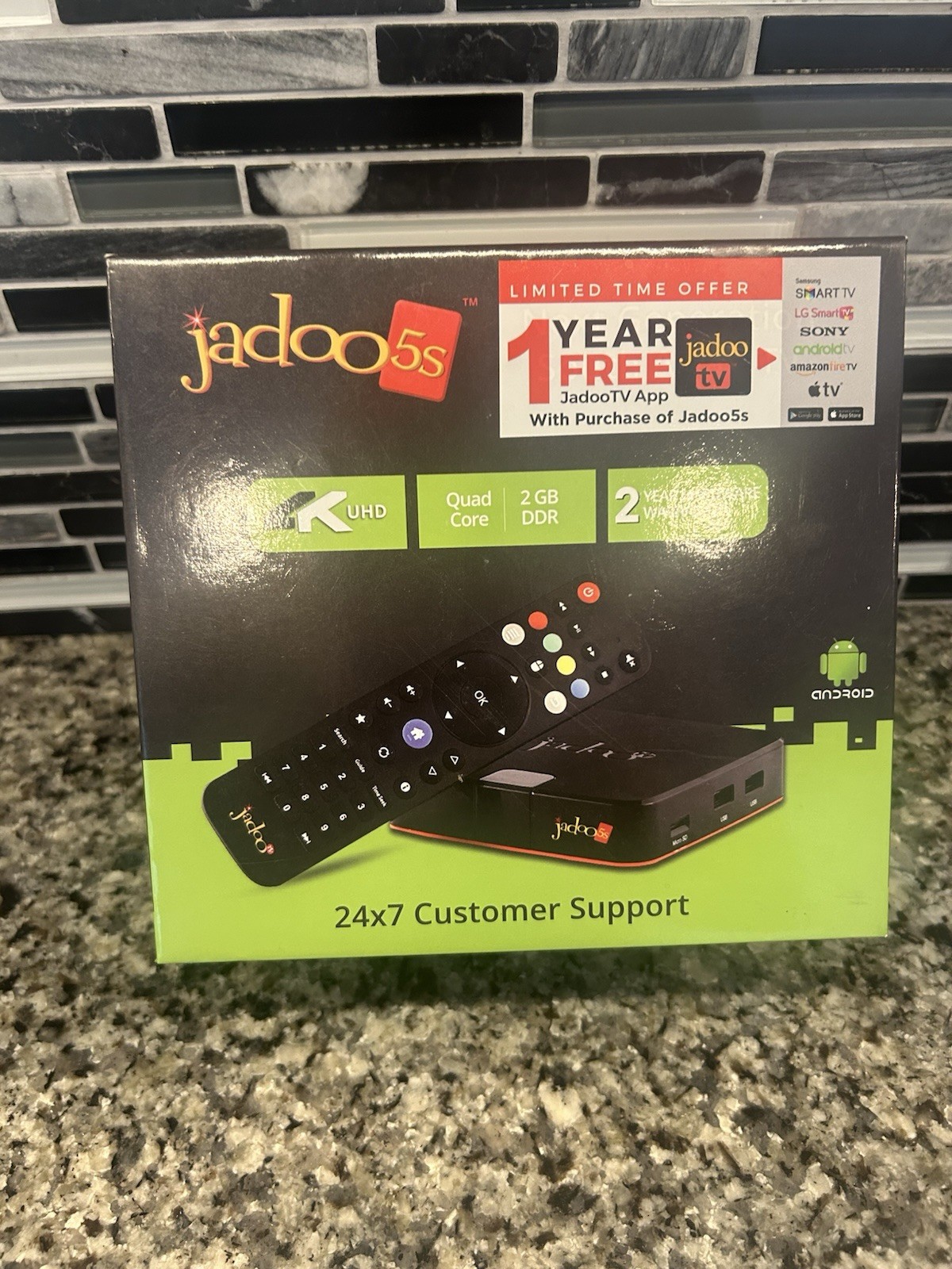 Jadoo TV 5S 4K Ultra HD Bluetooth Video Calling