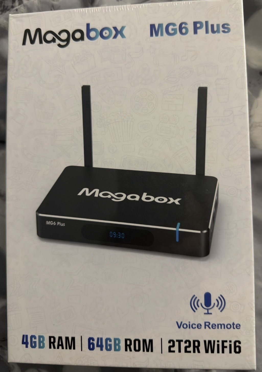 2026 Magabox MG6 Plus Streaming Device with Voice Remote Control New In Box