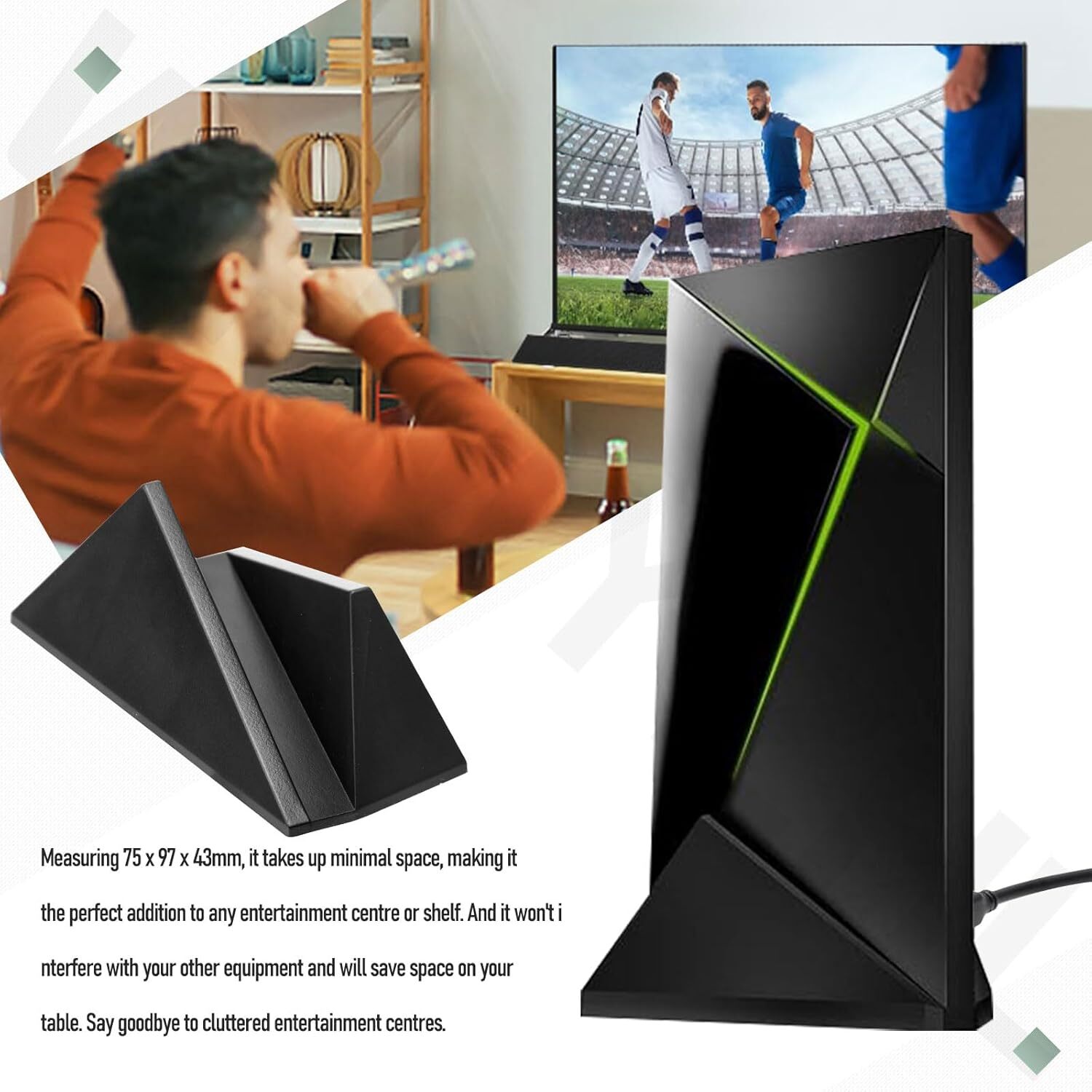 Vertical Stand Organizer Compatible with Nvidia Shield Android TV (2017 &…