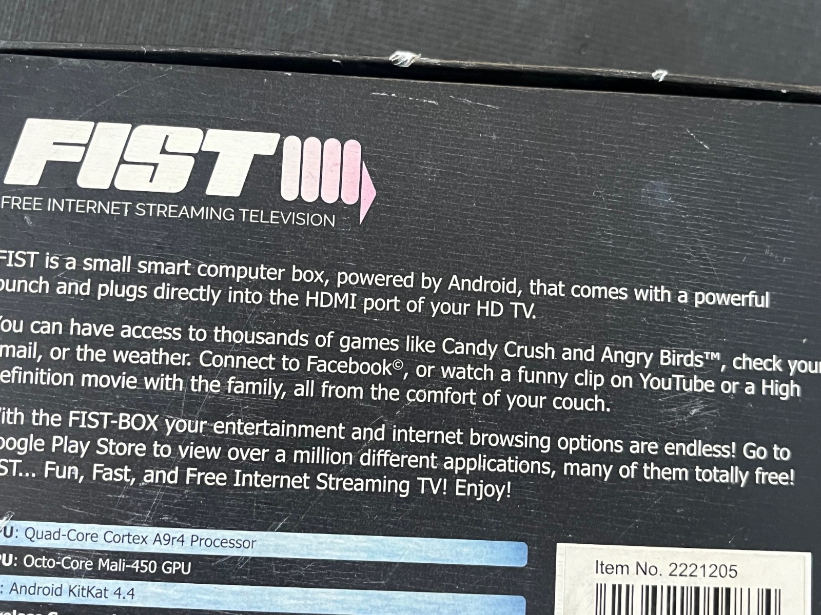 Android Streaming TV Box Quad-Core 4K HDMI WiFi FIST