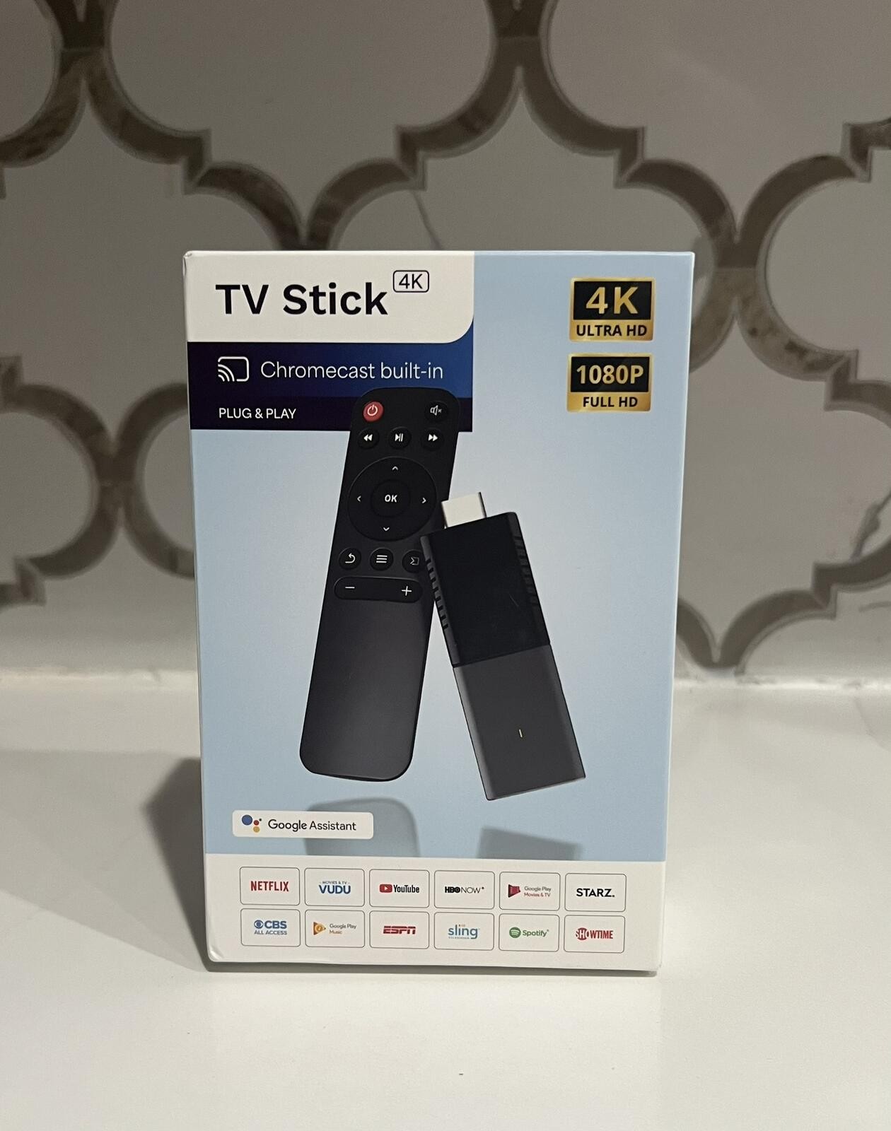 4K TV Stick Android 10 Smart Media Streamer WiFi HDMI Streaming Player Remote