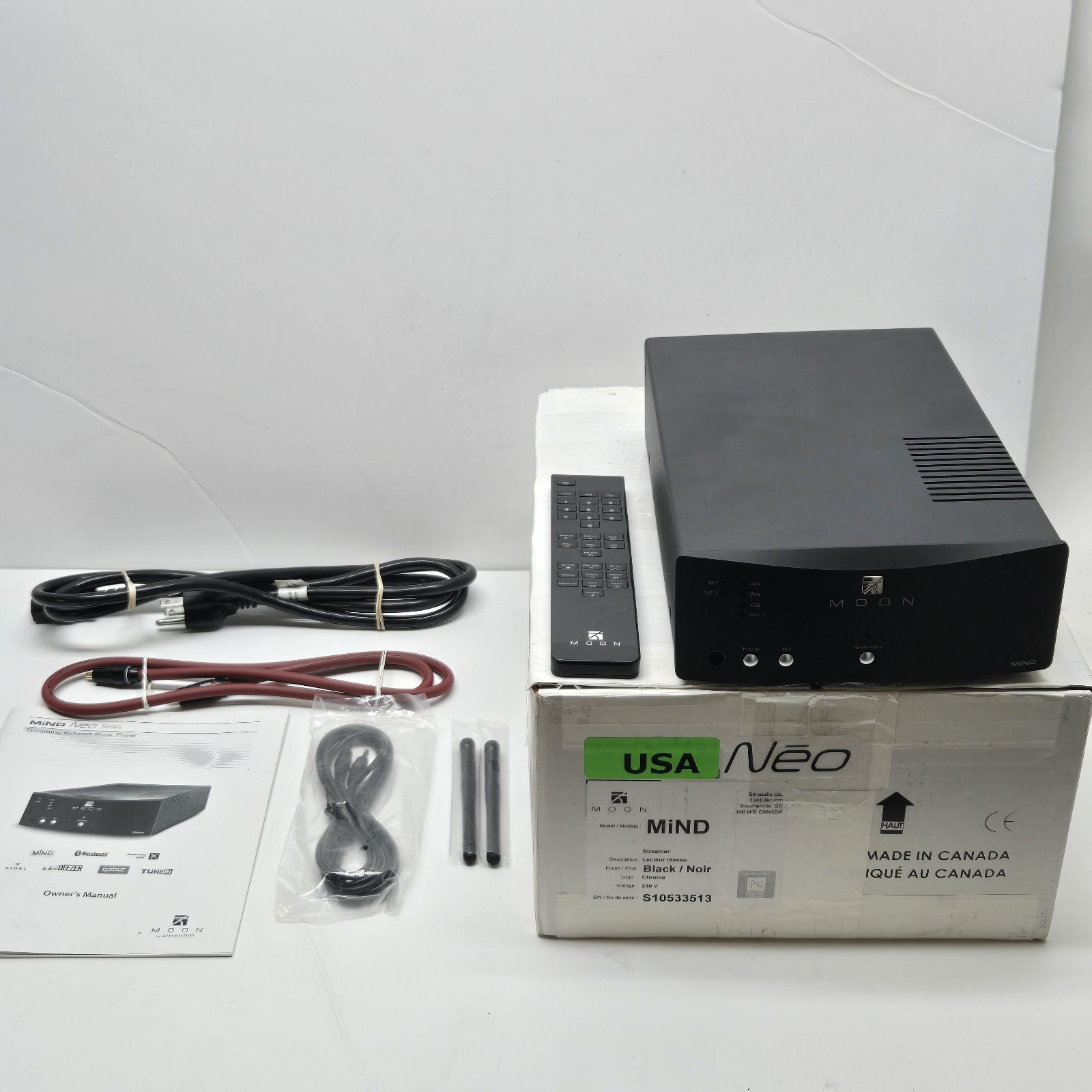 Simaudio MOON MiND Neo Network Streaming Device Player Audiophile Streamer 230V