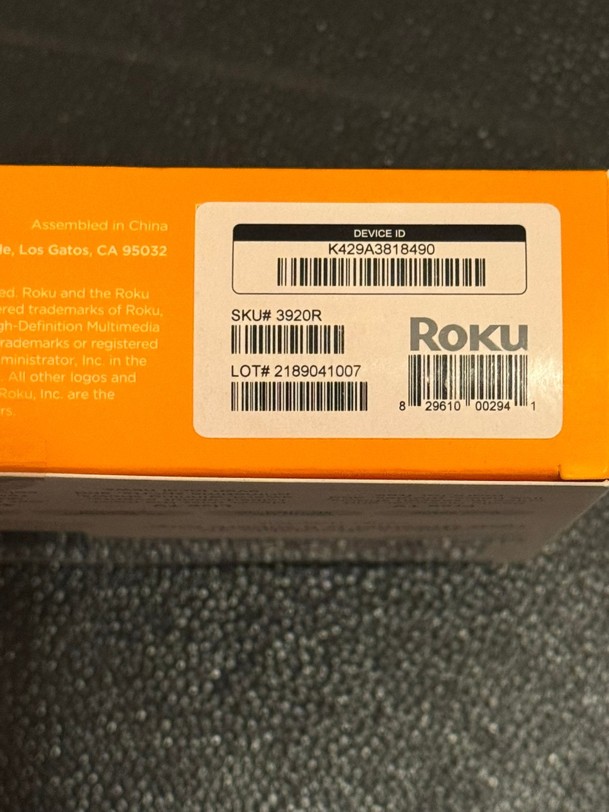 Roku Premiere Media Streamer – 3920R (Black)