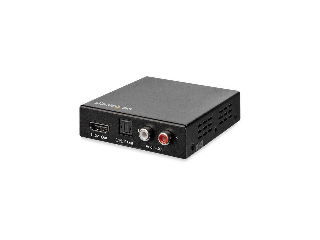 StarTech.com 4K HDMI Audio Extractor with 40K 60Hz Support – HDMI Audio De-embed