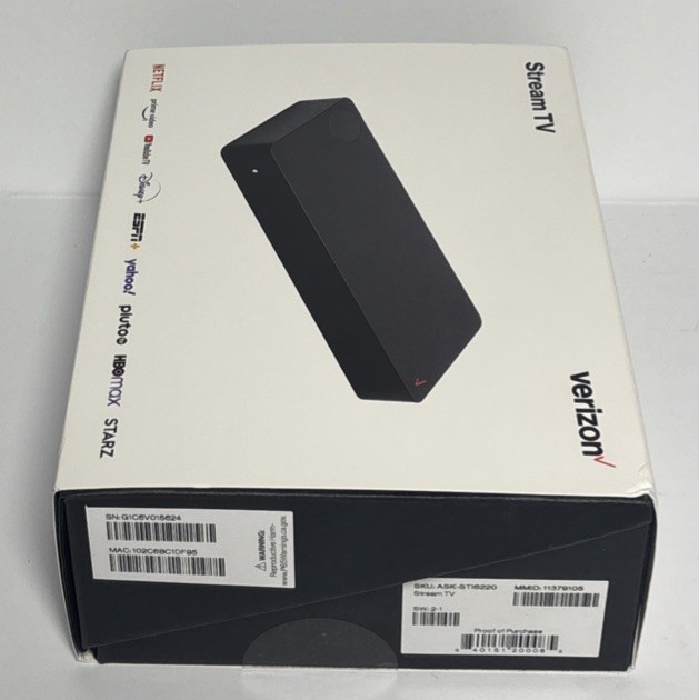 Verizon Stream TV Device (ASK-STI6220) 4K Black – NEW/SEALED