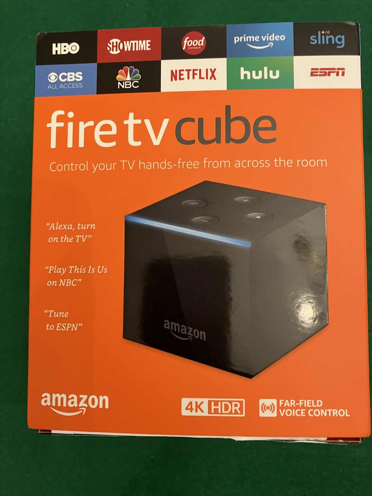 Amazon FireTV Cube HandsFree w/Alexa & 4K Ultra HD Streaming Media Player 1stGen