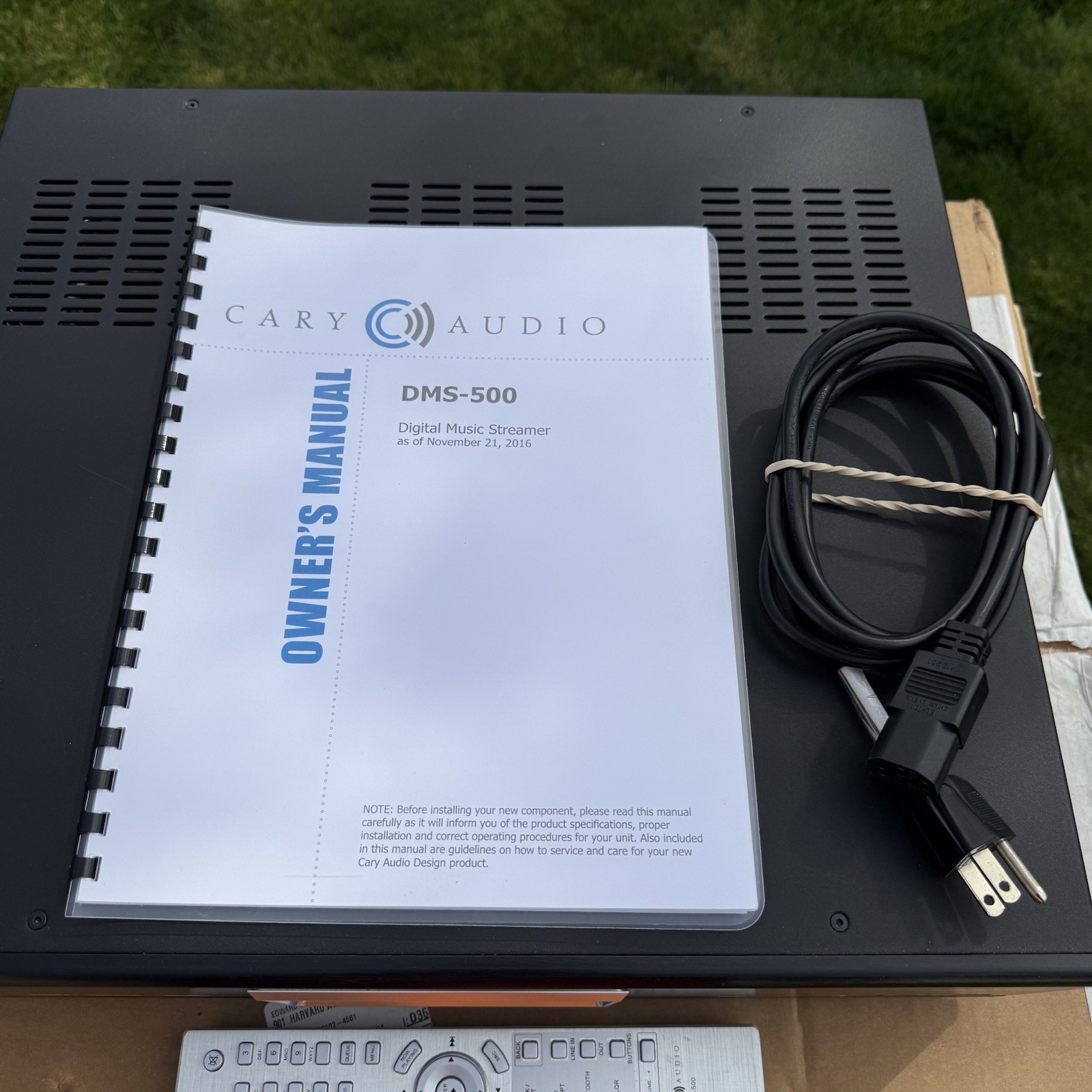 Cary Audio DMS-500 Black Network Player w/Remote Original Box